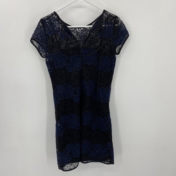 Loft Blue Lace Dress 0 - Picture 3 of 8